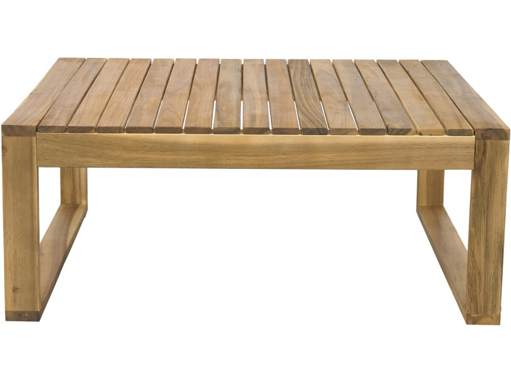 Salon de jardin en bois d'acacia avec coussins "Bellingham" - 5 places - Gris
