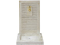 Fontaine "ETNA" - en pierre reconstituée - 57 x 42 x 87 cm Beige - Beige