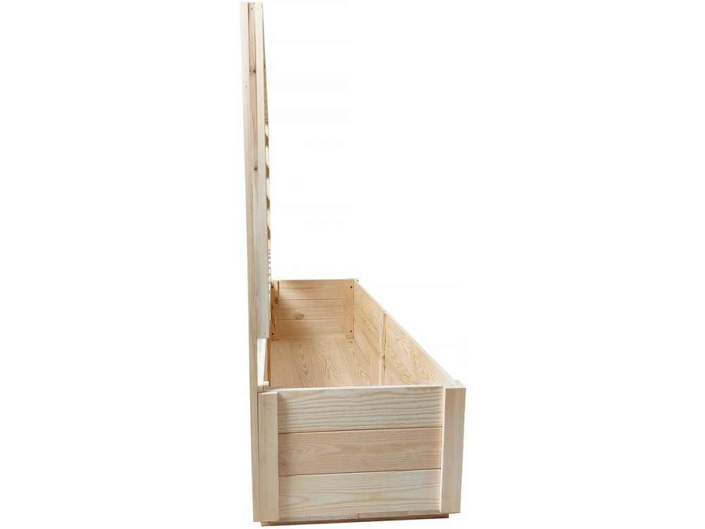 Jardinière en bois "Orpin" avec treillis - 98 x 34 x 104 cm