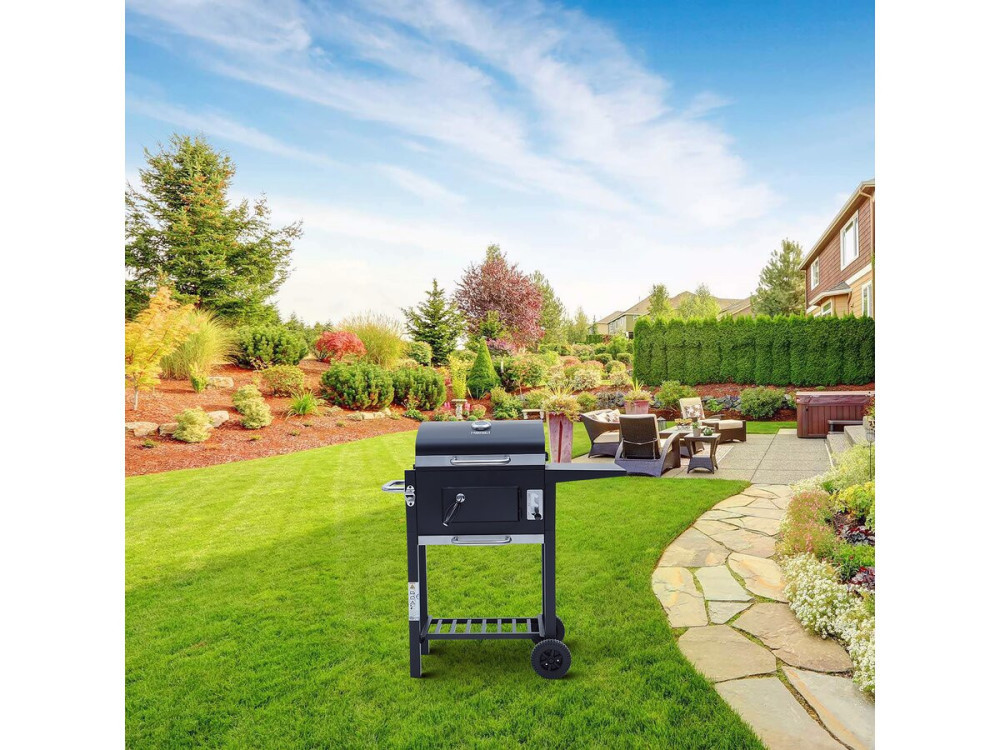 Barbecue charbon de bois "Vicomte" - 92.5 x 46 x 123 cm