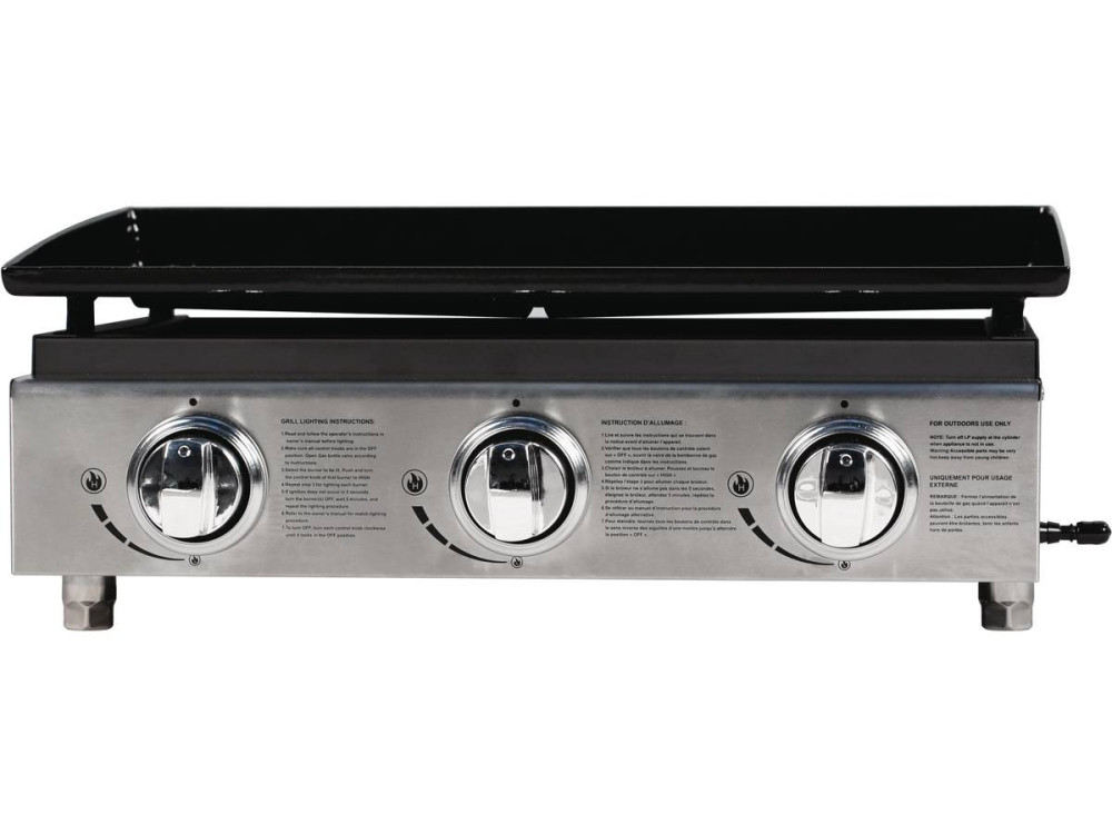 Plancha "Presto 3" - 3 Brûleurs - 7.5kW - Gris