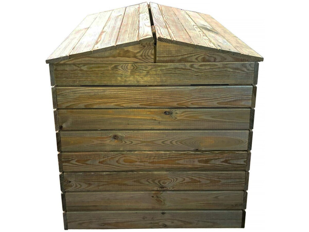 Composteur en bois 500L "Douglas" 80 x 80 x 85 cm