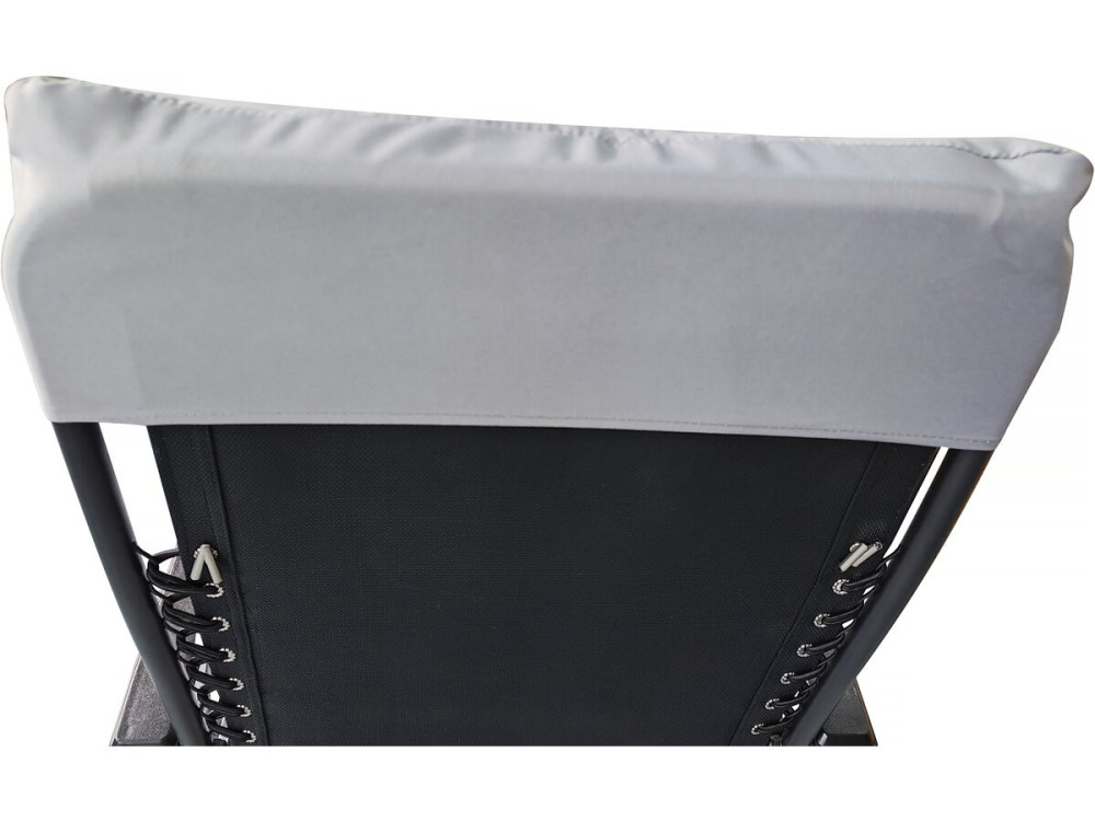 Coussin pour fauteuil de jardin en tissu "Romy" - 164 x 52 x 10 cm - Gris clair