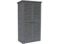 Armoire de jardin "Space" - 87 x 46.5 x 160 cm - Anthracite - Anthracite