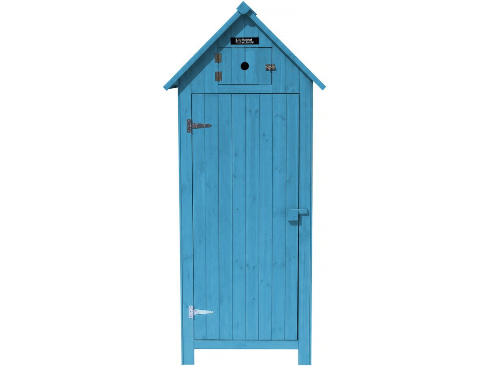 Armoire de jardin "Cabanon" - 77 x 54.5 x 179 cm - Bleu ciel