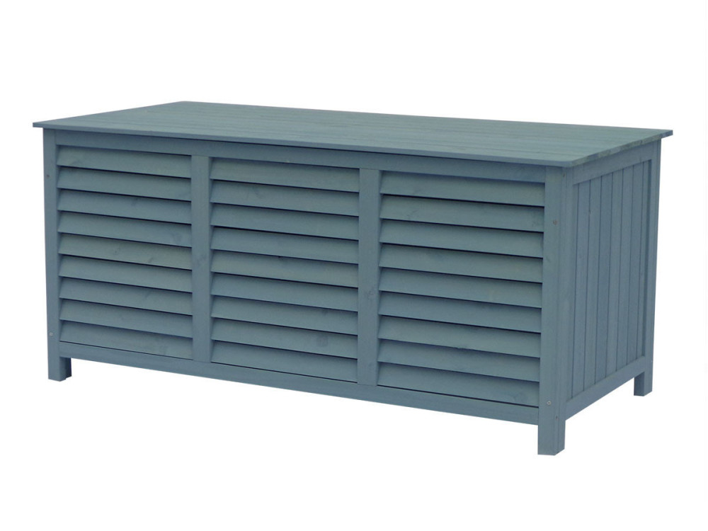 Coffre de jardin en bois "Macao" - 130 x 64 x 60 cm - Bleu ciel