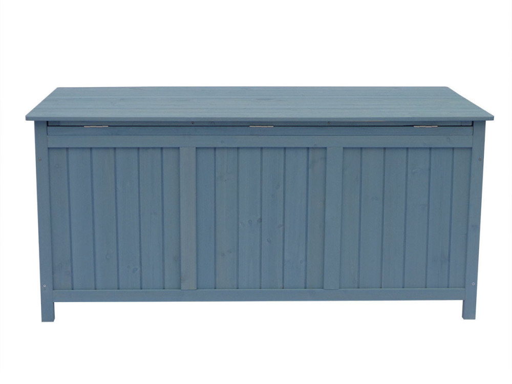 Coffre de jardin en bois "Macao" - 130 x 64 x 60 cm - Bleu ciel