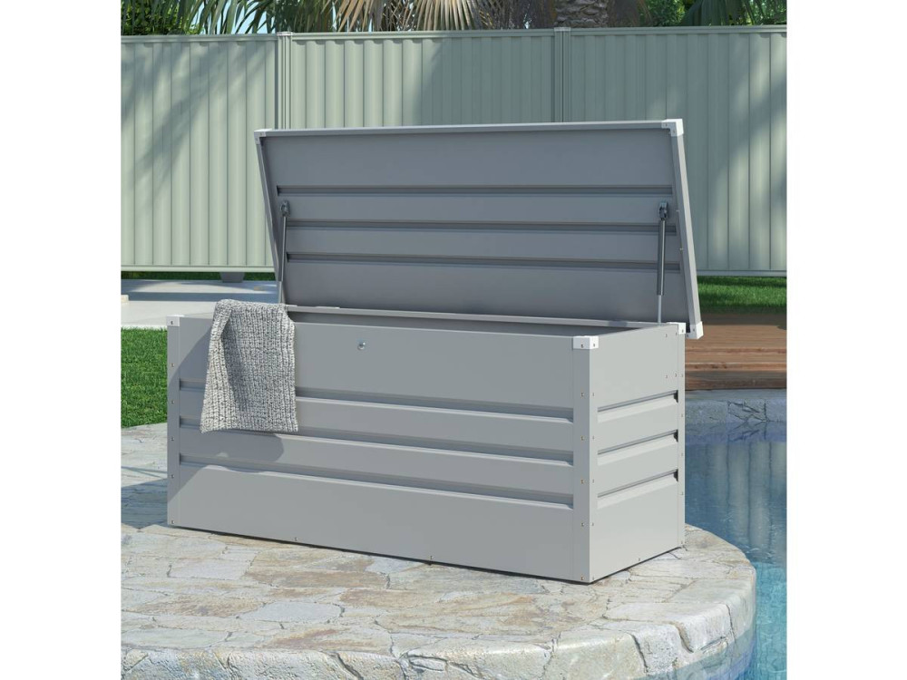 Coffre de Jardin Métal "Store" 680L - argent