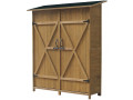 Armoire de jardin "Espacio"- 140 x 49 x 162 cm - Marron - Marron