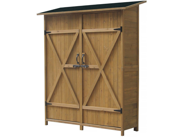 Armoire de jardin "Espacio"- 140 x 49 x 162 cm - Marron