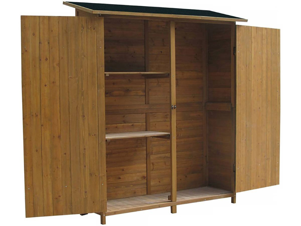 Armoire de jardin "Espacio"- 140 x 49 x 162 cm - Marron