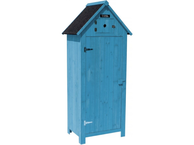 Armoire de jardin "Cabanon" - 77 x 54.5 x 179 cm - Bleu ciel