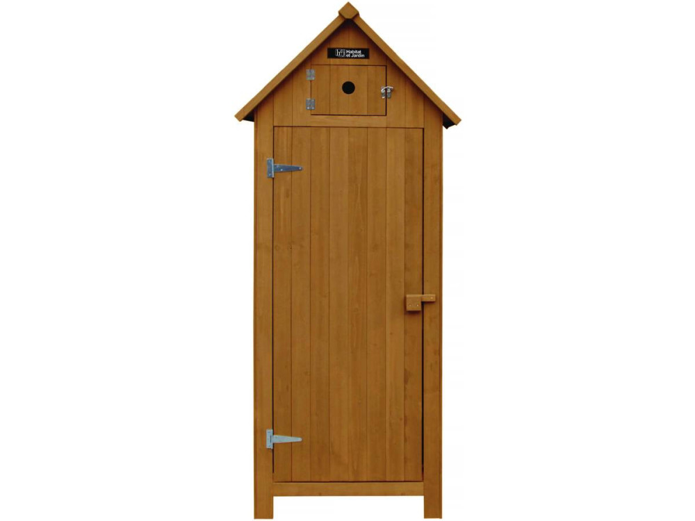 Armoire de jardin "Cabanon" - 77 x 54.5 x 179 cm - Marron