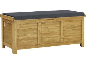Coffre de jardin "Gana" en bois - 125 x 60 x 55 cm - Marron