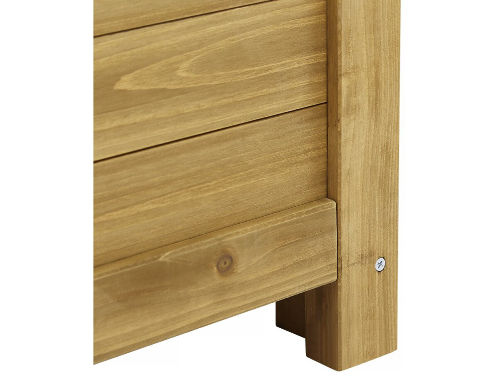 Coffre de jardin "Gana" en bois - 125 x 60 x 55 cm - Marron