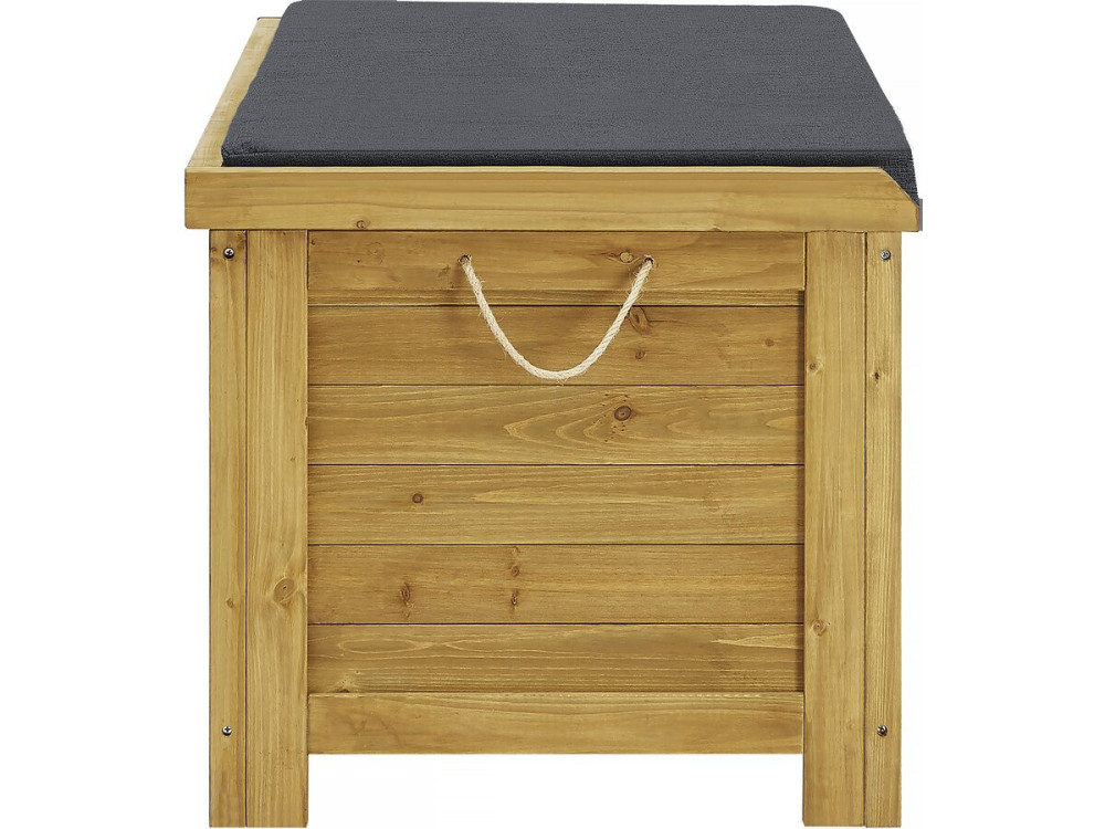Coffre de jardin "Gana" en bois - 125 x 60 x 55 cm - Marron