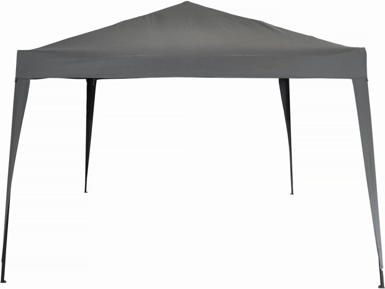 Tonnelle de jardin pliante "Svetlana 3" - 9 m² - 3 x 3 m - Gris