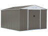 Abri de jardin métal "Dallas" - 15,16 m² - Taupe