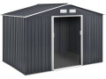 Abri de jardin métal "Vegas" - 5,29 m2 (4,83 m2 au sol) - Gris