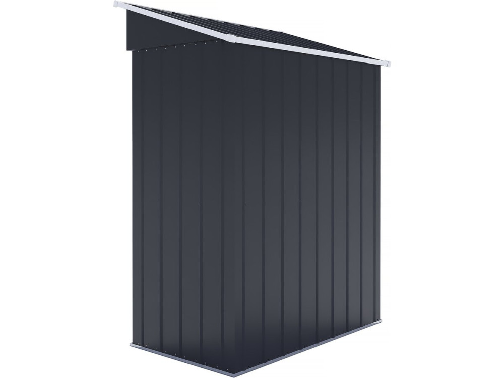 Abri de jardin métal porte coulissante "Memphis" - 1,36 m² - Gris