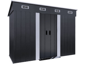 Abri de jardin métal monopente "Denver" - 3,32 m² - Gris
