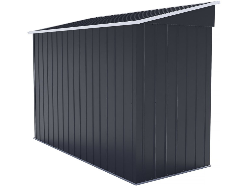Abri de jardin métal monopente "Denver" - 3,32 m² - Gris