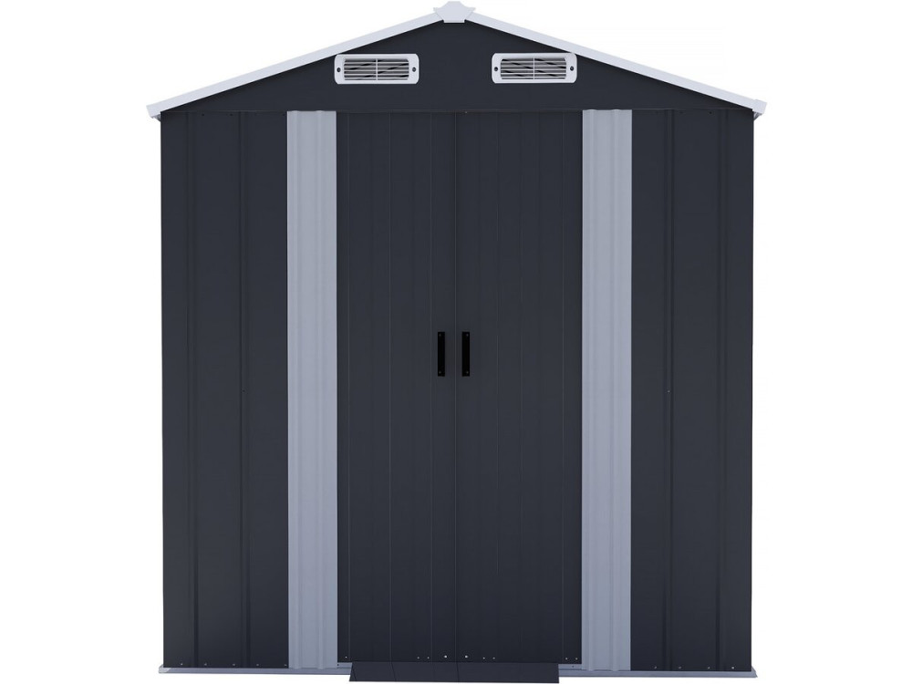 Abri de jardin en métal avec porte coulissante "Boston" - 2,17 m² - Gris