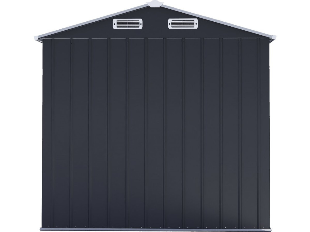 Abri de jardin métal avec portes coulissantes "Boston" - 4.12 m² - Gris
