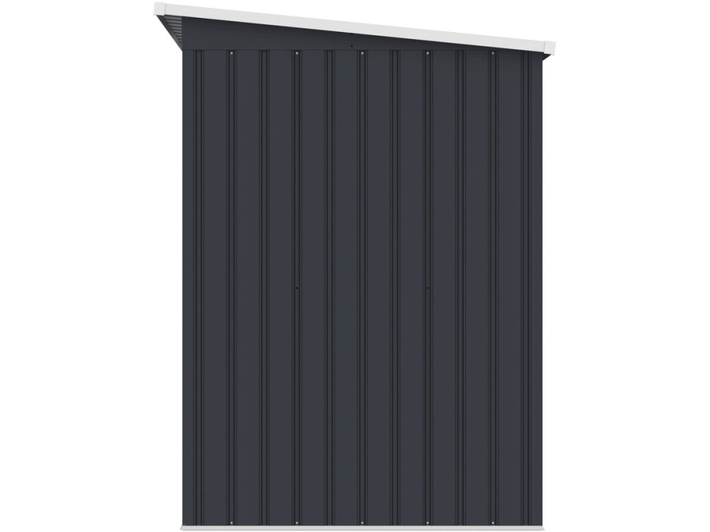 Abri de jardin en métal avec toit monopente métal "Orlando" - 2,81 m² - Gris