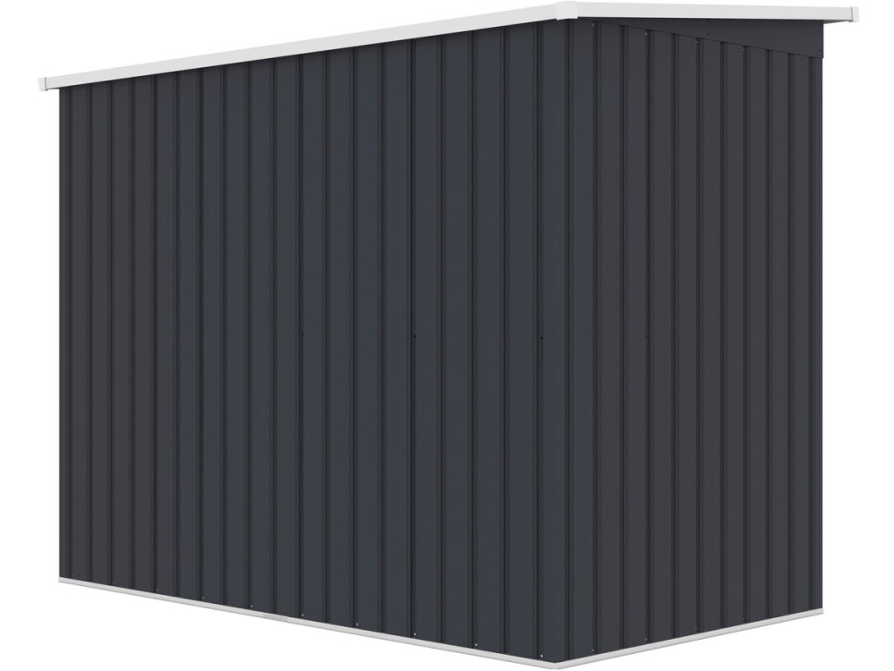 Abri de jardin en métal avec toit monopente métal "Orlando" - 2,81 m² - Gris