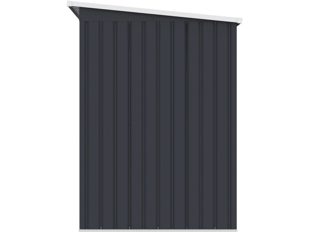 Abri de jardin en métal avec toit monopente "Orlando" - 3,64 m² - Gris