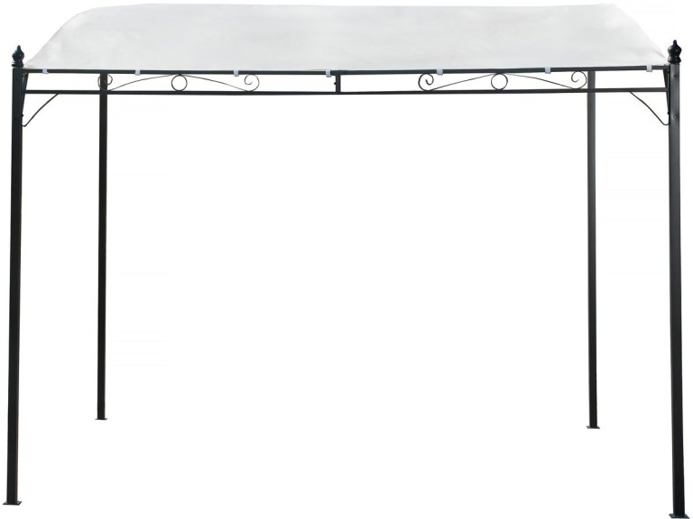 Pergola inclinée en métal - 3 x 2,5 m - Beige