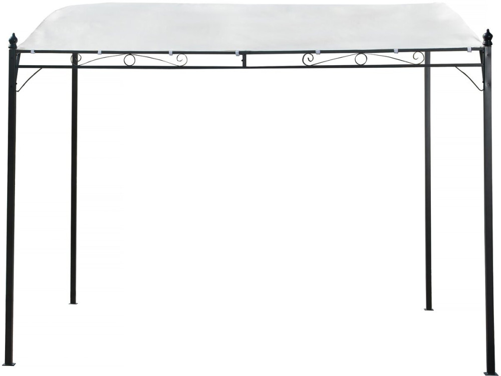 Pergola inclinée en métal - 3 x 2,5 m - Beige