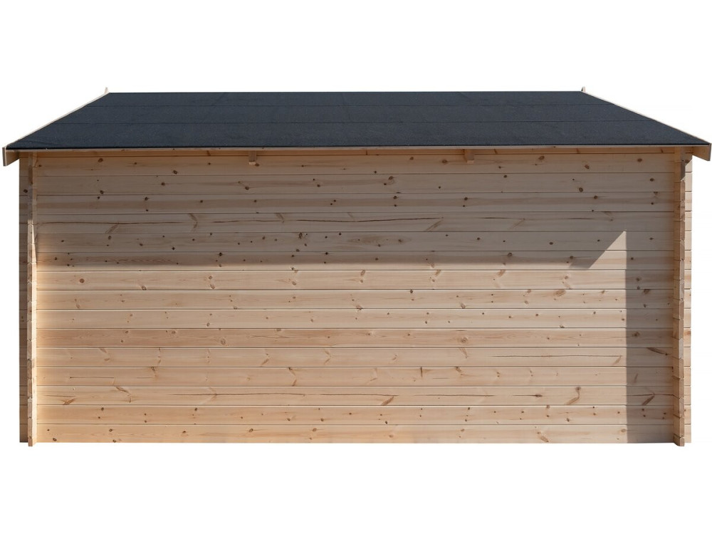 Abri de jardin bois "Alex" - 20.20 m² - 4.80 x 4.00 x 2.39 m - 28 mm