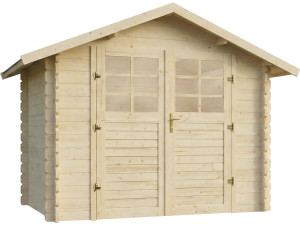 Abri de jardin en bois "Beaufort" - 10.53 m² - 349 x 301 cm - 28 mm