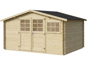 Abri de jardin en bois "Clairval" - 416 x 301 x 218 cm - 12.53 m² - 28 mm
