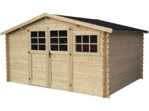Abri de jardin en bois "Rocval" - 456 x 425 x 232 cm - 19.42 m² - 28 mm