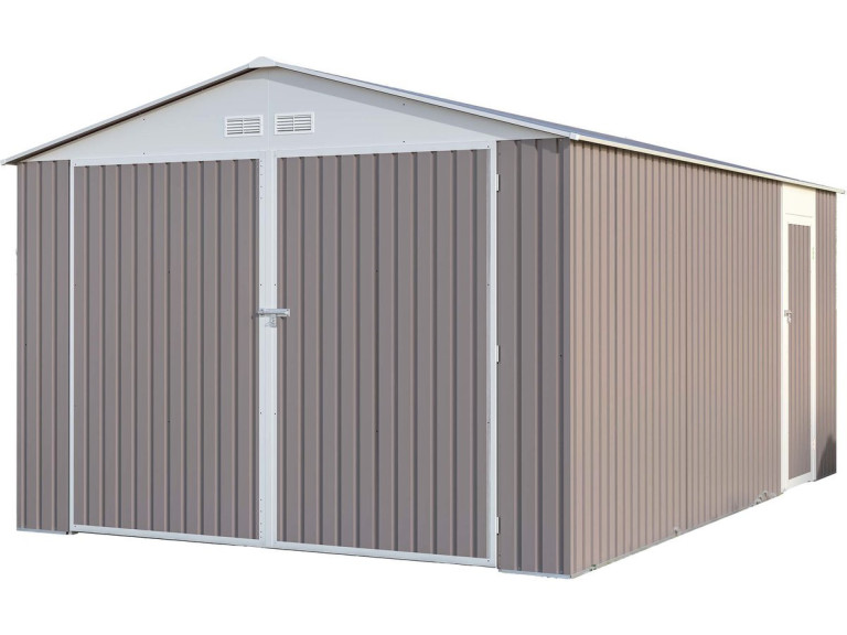 Garage métal "Nevada" avec porte battante - 15,36 m²