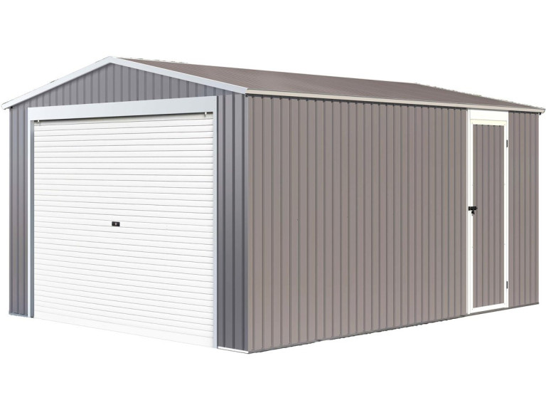 Garage métal "Nevada" avec porte roulante - 15,61m²