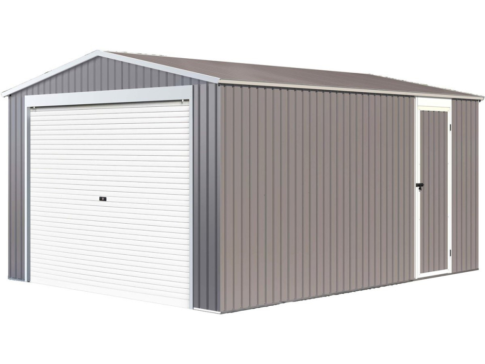 Garage métal "Nevada" avec porte roulante - 15,61m²