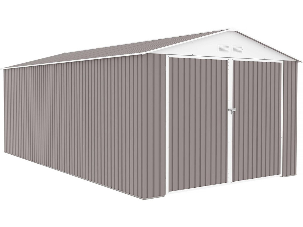 Garage métal "Nevada" avec porte battante - 18,56 m²
