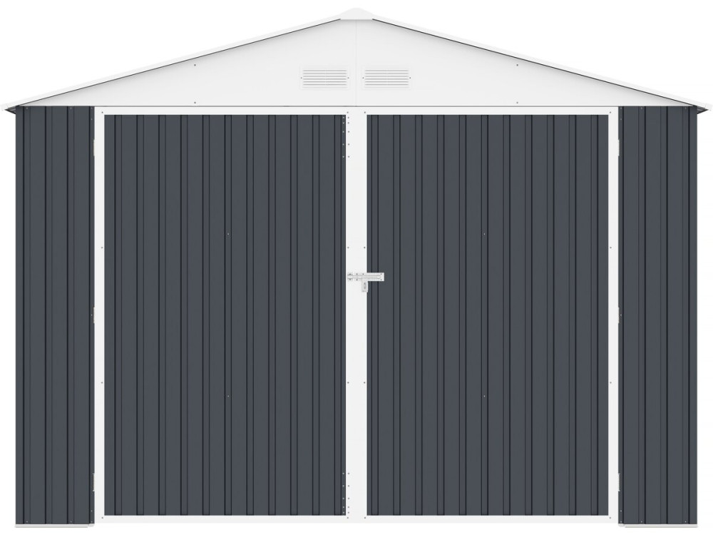 Garage métal "Houston" 15,36 m² - Anthracite