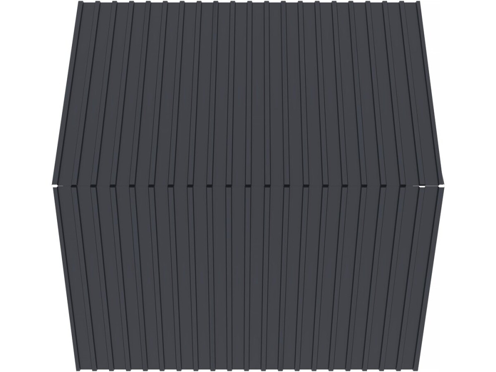 Lot de 12 tôles de bardage en acier galvanisé "Atlanta" - 129 x 42 cm - Gris