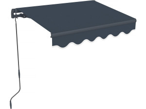 Store banne en aluminium  "Ombra 1" - 160 x 120 cm - Gris