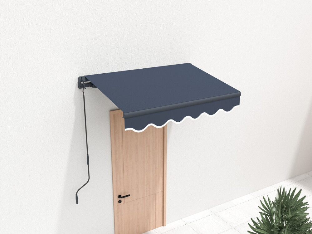 Store banne en aluminium  "Ombra 1" - 160 x 120 cm - Gris