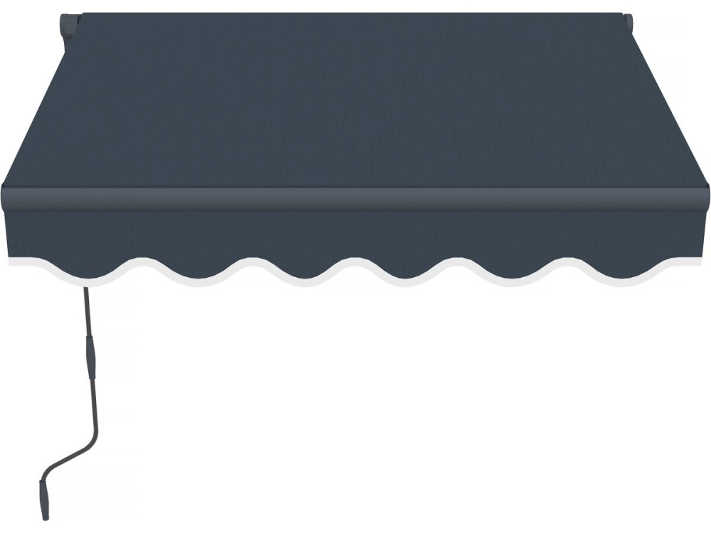 Store banne en aluminium  "Ombra 1" - 160 x 120 cm - Gris