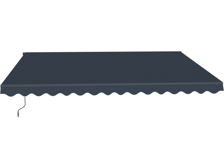Store banne en aluminium "Ombra 4" - 395 x 300 cm - Gris