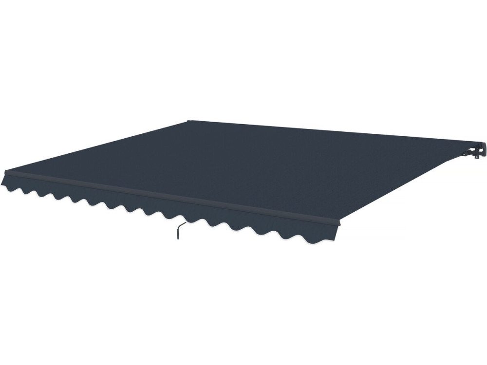 Store banne en aluminium "Ombra 4" - 395 x 300 cm - Gris