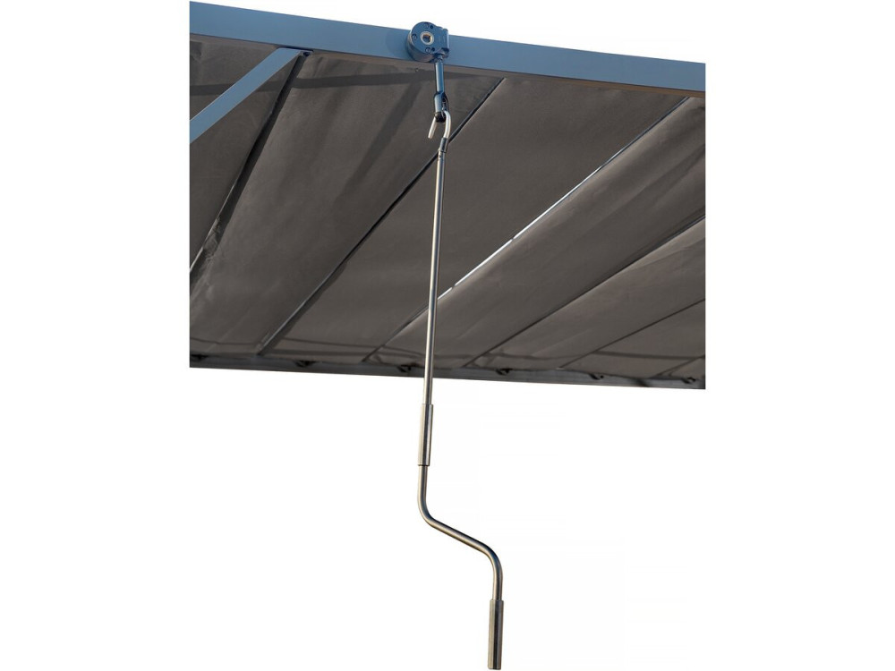 Pergola bioclimatique en tissu "Lodge" 3 x 4 m - Anthracite