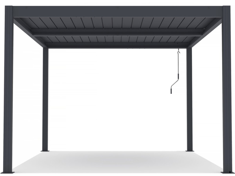Pergola bioclimatique en aluminium "Windsor" - 3 x 4 m - Anthracite